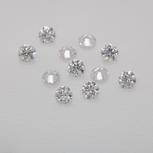 Diamond - fine white, FL, round, 2x2 mm, approx. 0.032 cts, No. D30001