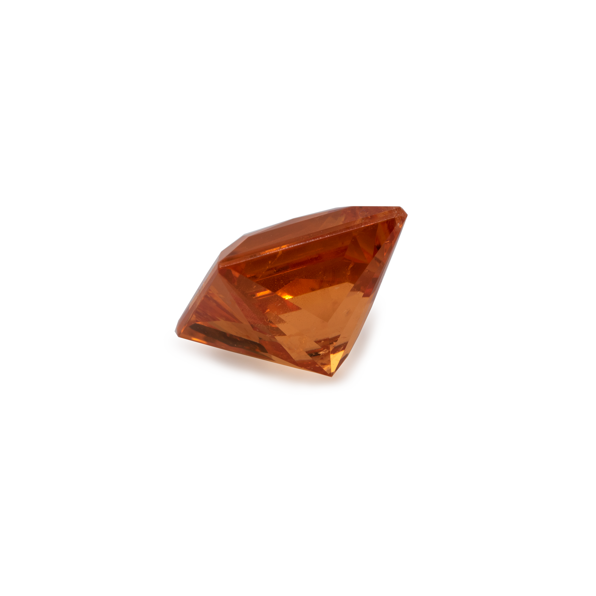 Mandarin Garnet - orange, square, 8x8 mm, 3.79 cts, No. MG13003