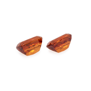 Mandarin Garnet Pair - orange, cushion, 10x8 mm, 8.84 cts, No. MG16002
