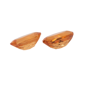 Mandarin Garnet Pair - light orange, oval, 6x4 mm, 1.20-1.40 cts, No. MG25003