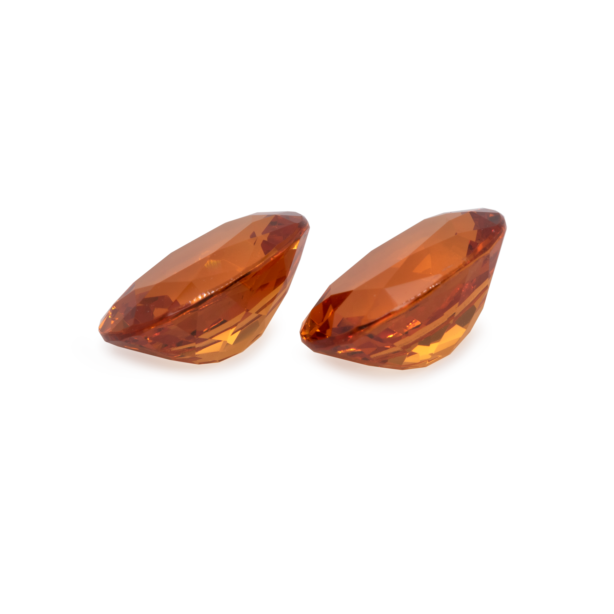 Mandarin Granat Paar - hell orange, oval, 8x6 mm, 3,32 cts, Nr. MG26003