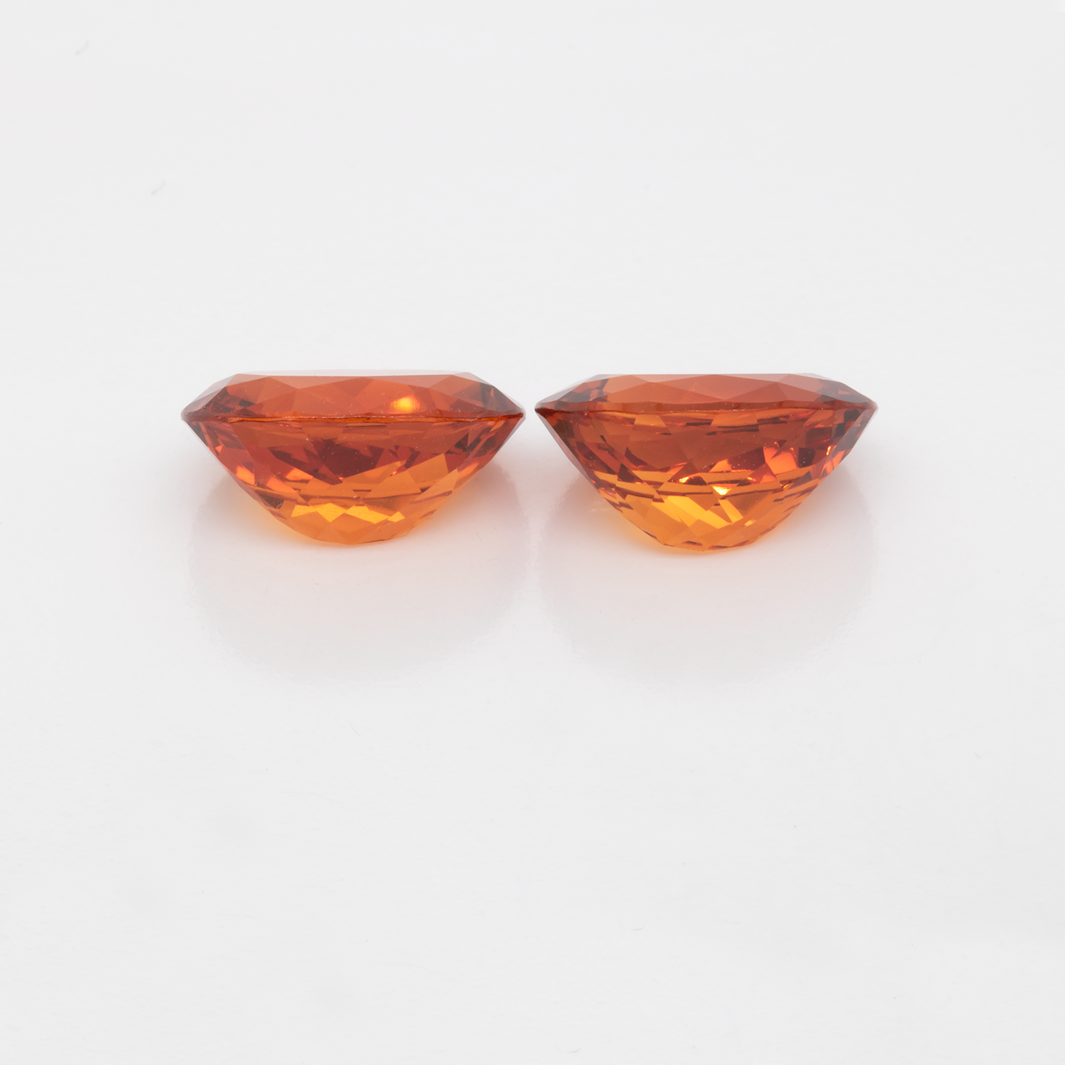 Mandarin Granat Paar - orange, oval, 10x8 mm, 6.84 cts, Nr. MG99058