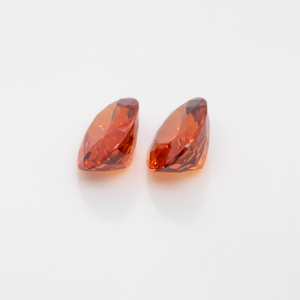 Mandarin Granat Paar - orange, oval, 10x8 mm, 6.84 cts, Nr. MG99058