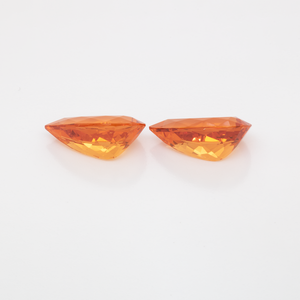 Mandarin Granat Paar - orange, birnform, 13x7.5 mm, 7.76 cts, Nr. MG99059