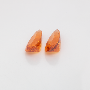 Mandarin Granat Paar - orange, birnform, 13x7.5 mm, 7.76 cts, Nr. MG99059