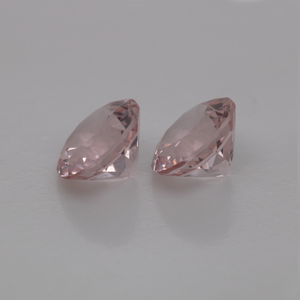 Morganite Pair - pink, round, 6x6 mm, 1.48 - 1.53 cts, No. MO46005
