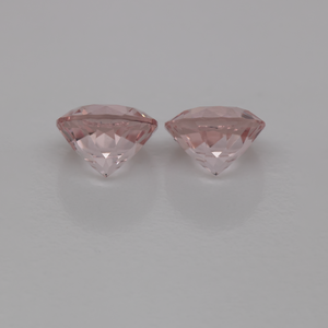 Morganite Pair - pink, round, 5x5 mm, 0.87 - 0.91 cts, No. MO46007