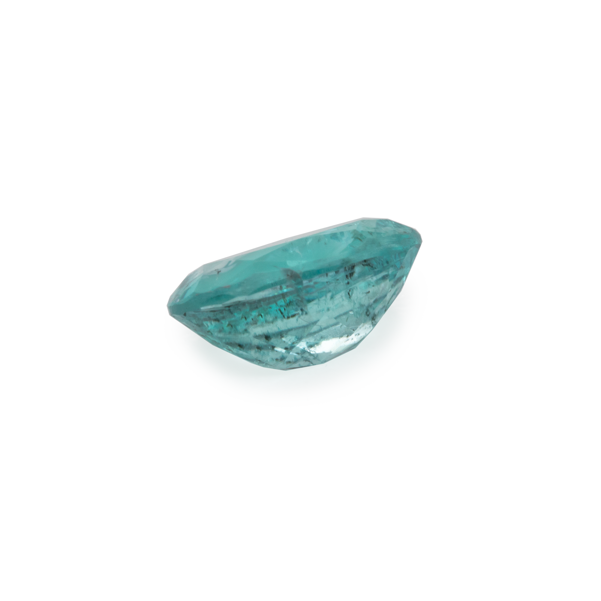 Paraiba Turmalin - blau/grün, oval, 6x4,1 mm, 0,45 cts, Nr. PT14001