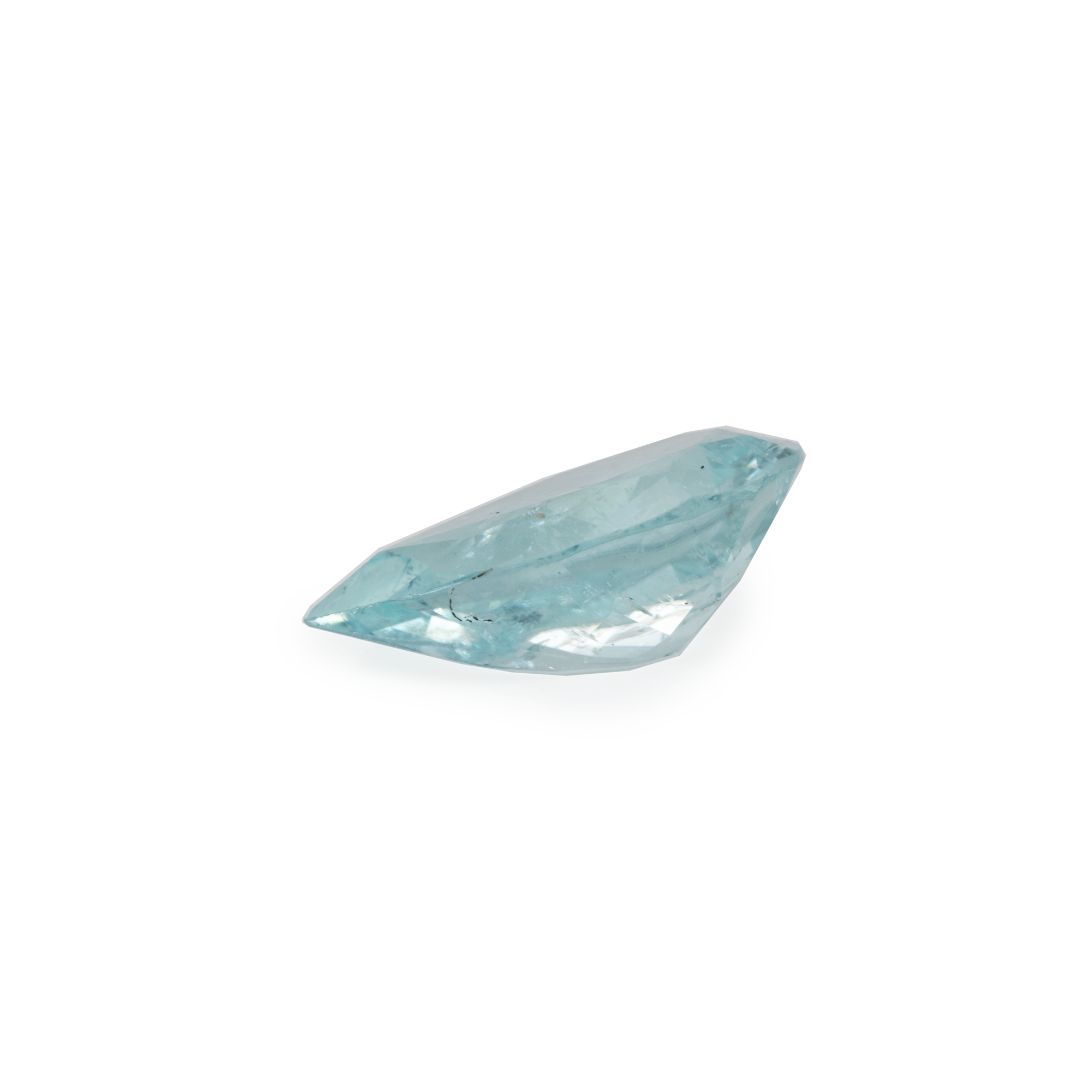 Paraiba Tourmaline - blue/green, pearshape, 9x6 mm, 0.99 cts, No. PT70001
