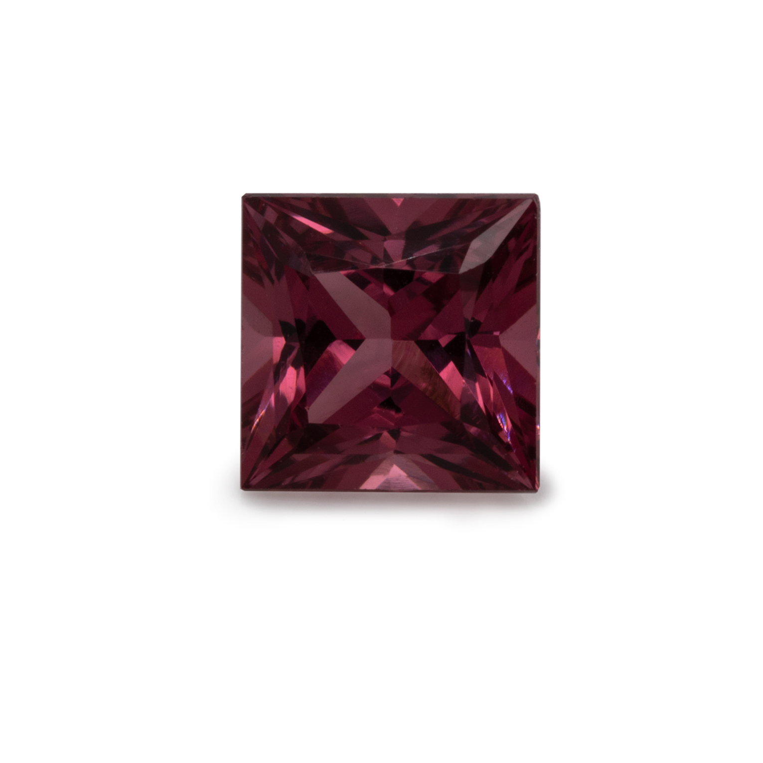 Rhodolite - red/purple, square, 4x4 mm, 0.40 cts, No. RD17001