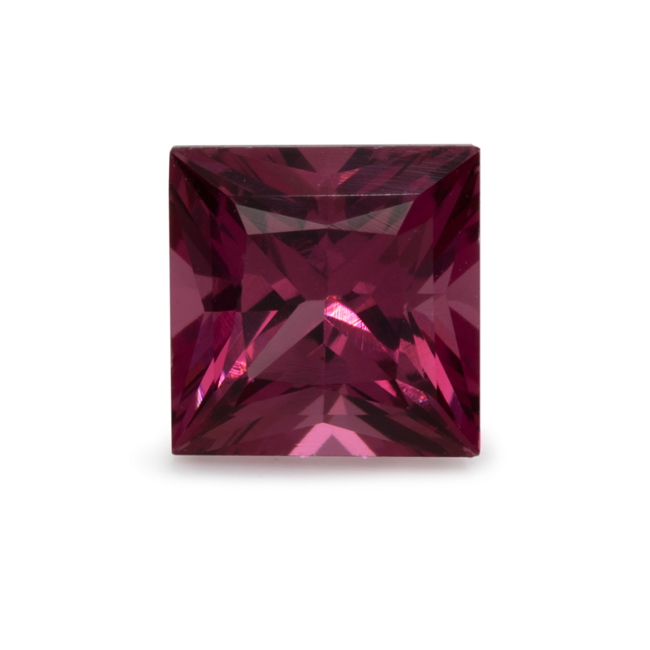Rhodolith - rot/lila, rechteck, 4,5x4,5 mm, 0,54-0,59 cts, Nr. RD21001