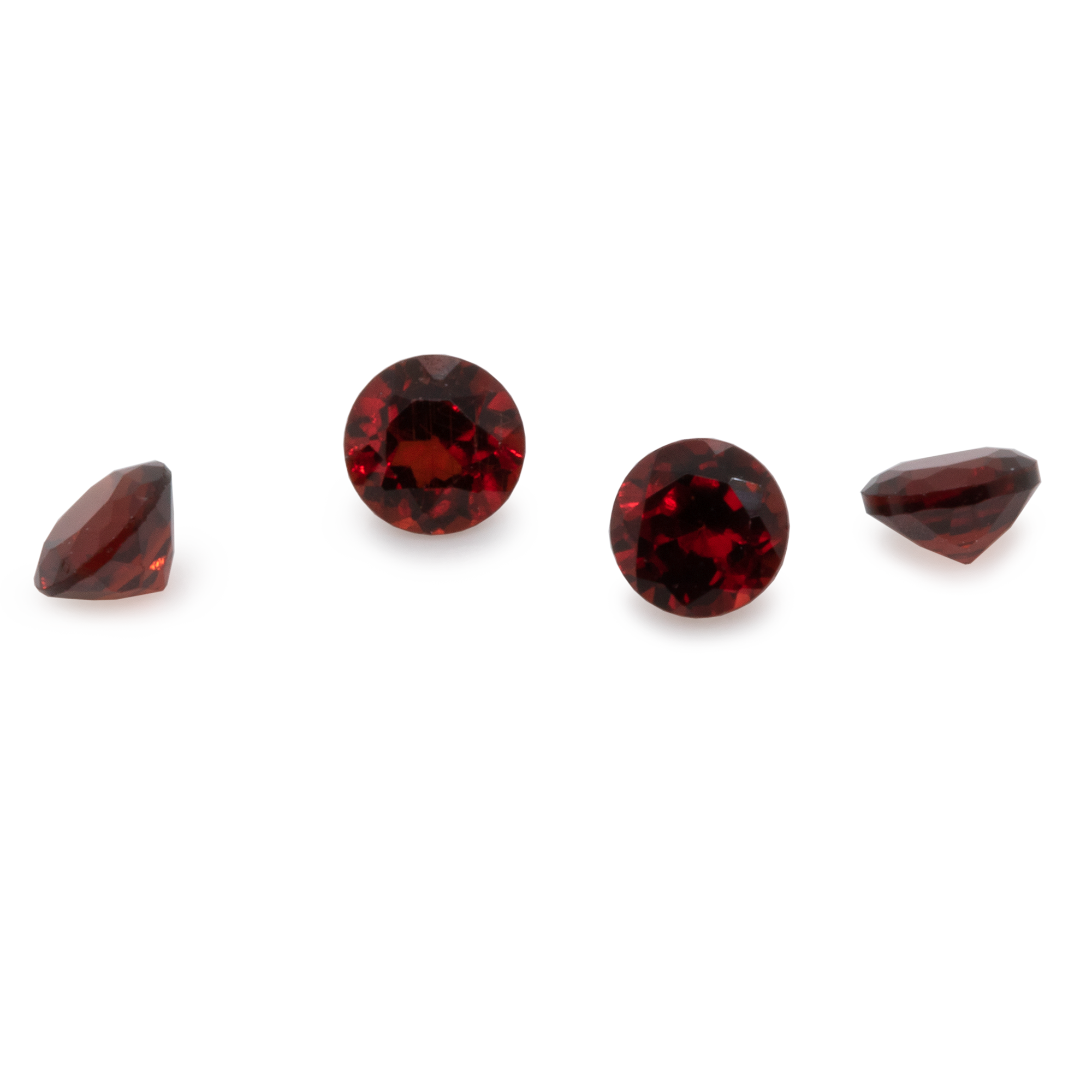Rhodolite - red, round, 2.5x2.5 mm, 0.007-0.010 cts, No. RD22001