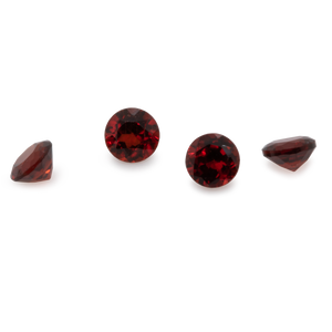 Rhodolite - red, round, 2.5x2.5 mm, 0.007-0.010 cts, No. RD22001