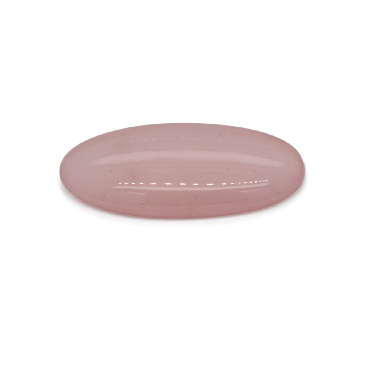 Rose quarz - pink, oval, 19.3x9.6 mm, 4.84 cts, No. RO00005