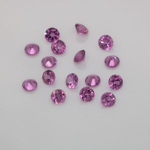 Royal Purple Garnet - lila, rund, 2x2 mm, 0,03-0,04 cts, Nr. RP61001