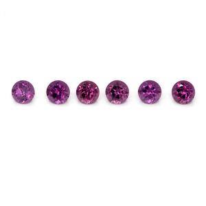 Royal Purple Garnet - purple, round, 2.8x2.8 mm, 0.10-0.13 cts, No. RP64001