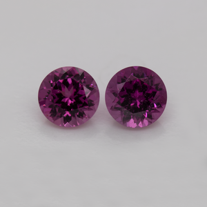 Royal Purple Garnet Paar - lila, rund, 4.5x4.5 mm, 0.92 cts, Nr. RP94002