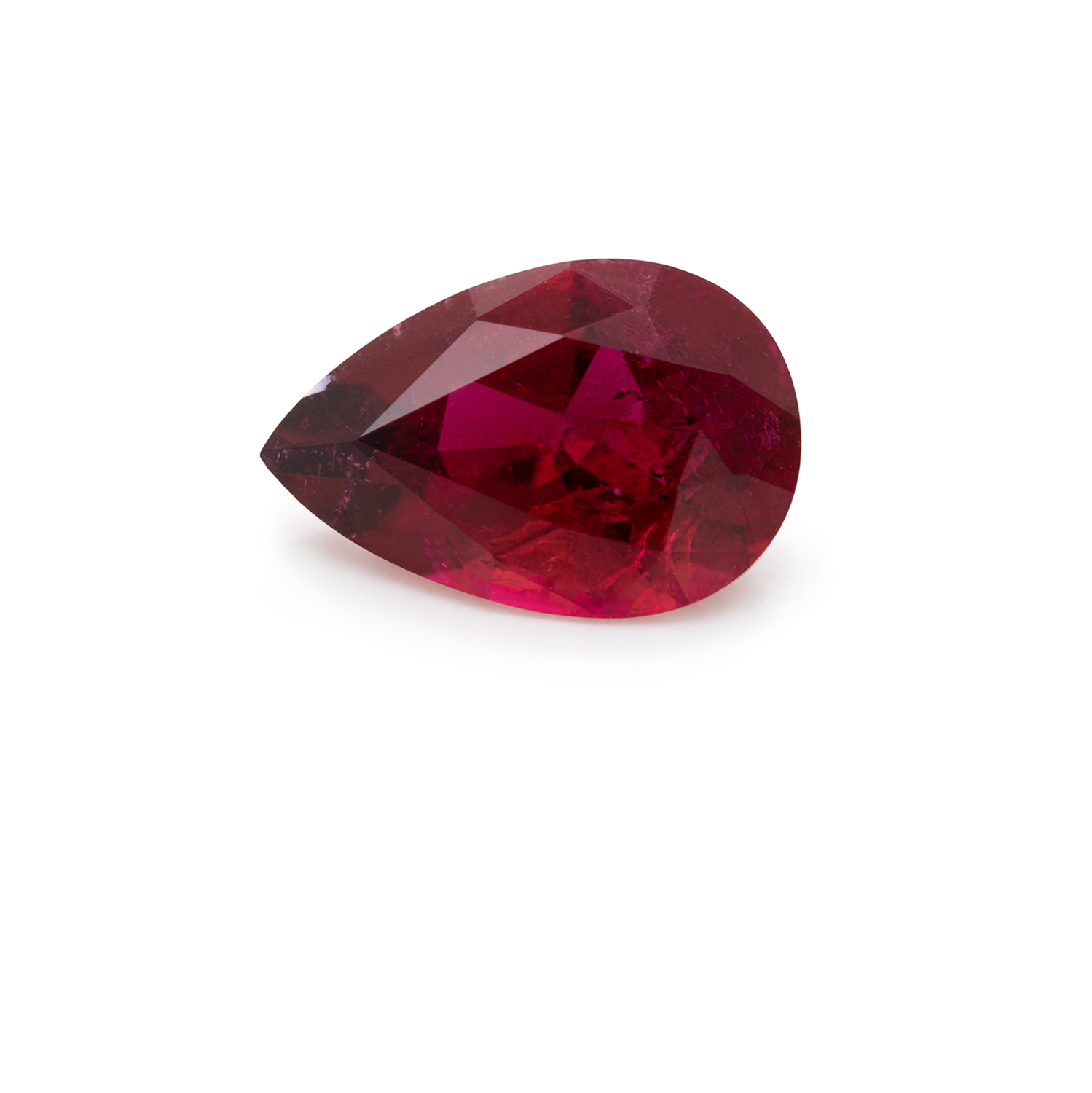 Rubellit - rot, birnform, 9x6 mm, 1,16 cts, Nr. RUB10001