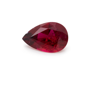 Rubellit - rot, birnform, 9x6 mm, 1,16 cts, Nr. RUB10001