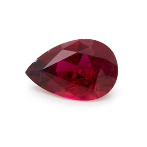 Rubellite - red, pearshape, 9x6 mm, 1.16 cts, No. RUB10001