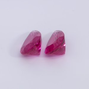 Rubellite Pair - pink, pearshape, 12.5x8.1 mm, 6.23 cts, No. RUB15003