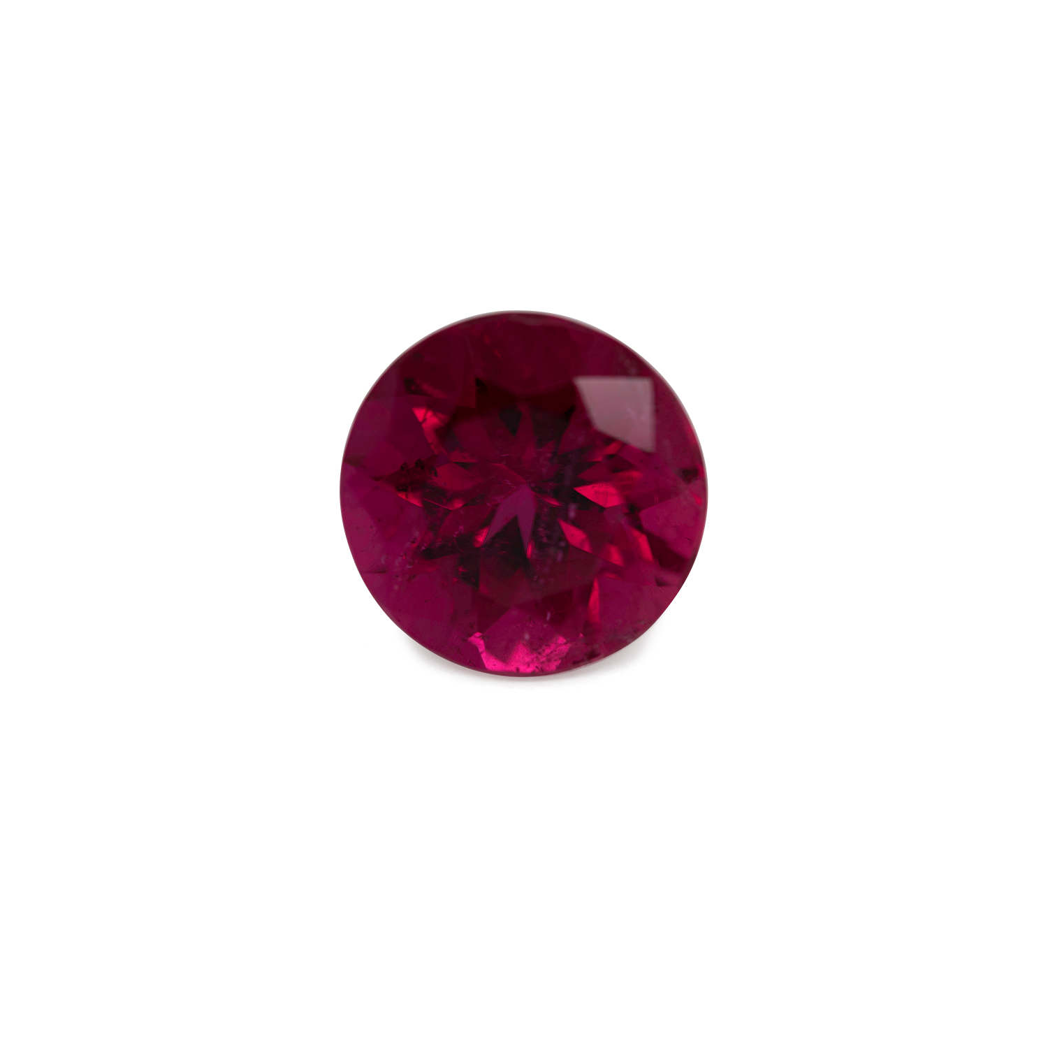 Rubellite - red/pink, round, 8.7x8.7 mm, 2.52 cts, No. RUB90001