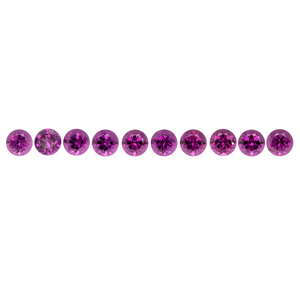 Royal Purple Garnet Set - purple, round, 5x5 mm, 11.94 cts, No. SET99001