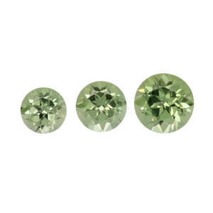 Norwegian Peridot Set- green, round & marquise, 5x5mm - 12x6 mm, 4.96 cts, No. SET99005