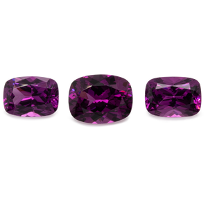 Royal Purple Garnet im Set - lila, antik, 7x5 mm & 8x6 mm, 3,65 cts, Nr. SET99011