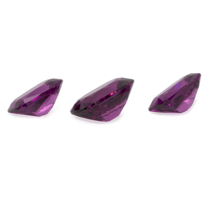 Royal Purple Garnet im Set - lila, antik, 7x5 mm & 8x6 mm, 3,65 cts, Nr. SET99011