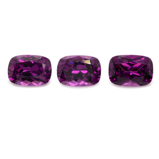 Royal Purple Garnet im Set - lila, antik, 7x5 mm, 3,03 cts, Nr. SET99012
