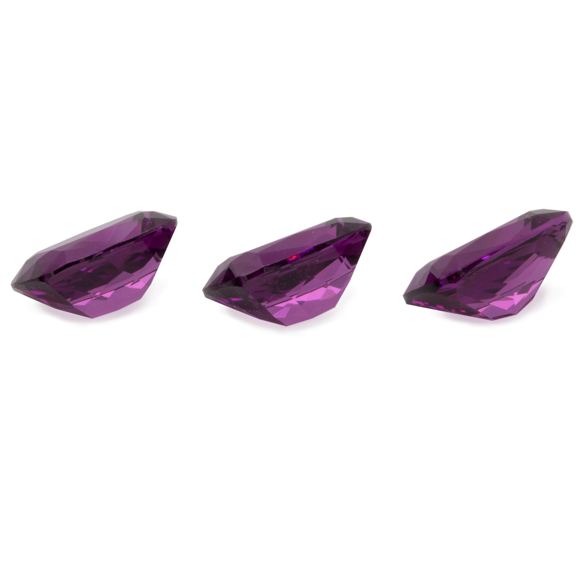 Royal Purple Garnet im Set - lila, antik, 7x5 mm, 3,03 cts, Nr. SET99012