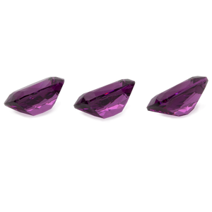 Royal Purple Garnet Set - purple, cushion, 7x5 mm, 3.03 cts, No. SET99012
