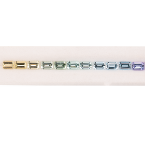 Pastellfarben im Set - bunt, achteck, 7x4 mm, 5.56 cts, Nr. SET99070