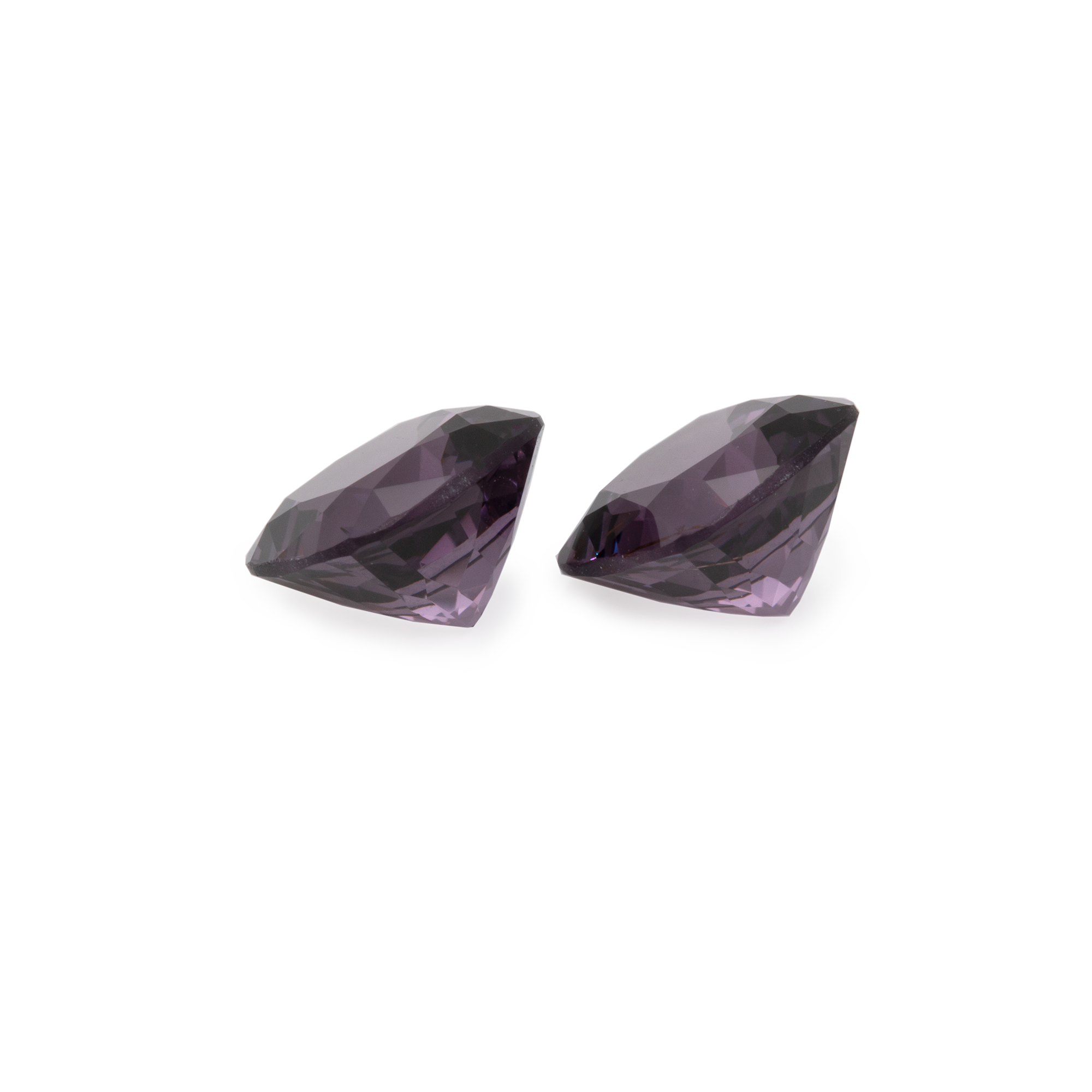 Spinel Pair - purple, cushion, 6x6 mm, 2.36 cts, No. SP60001