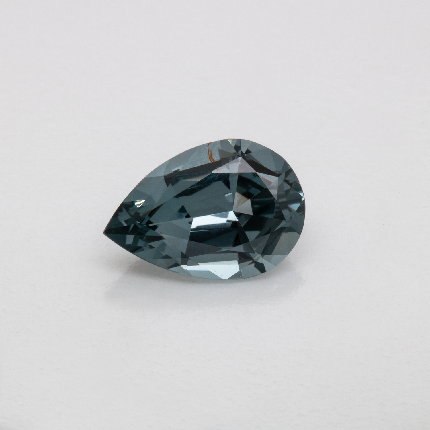 Spinel - grey, pearshape, 9.4x6.5 mm, 1.61 cts, No. SP90045