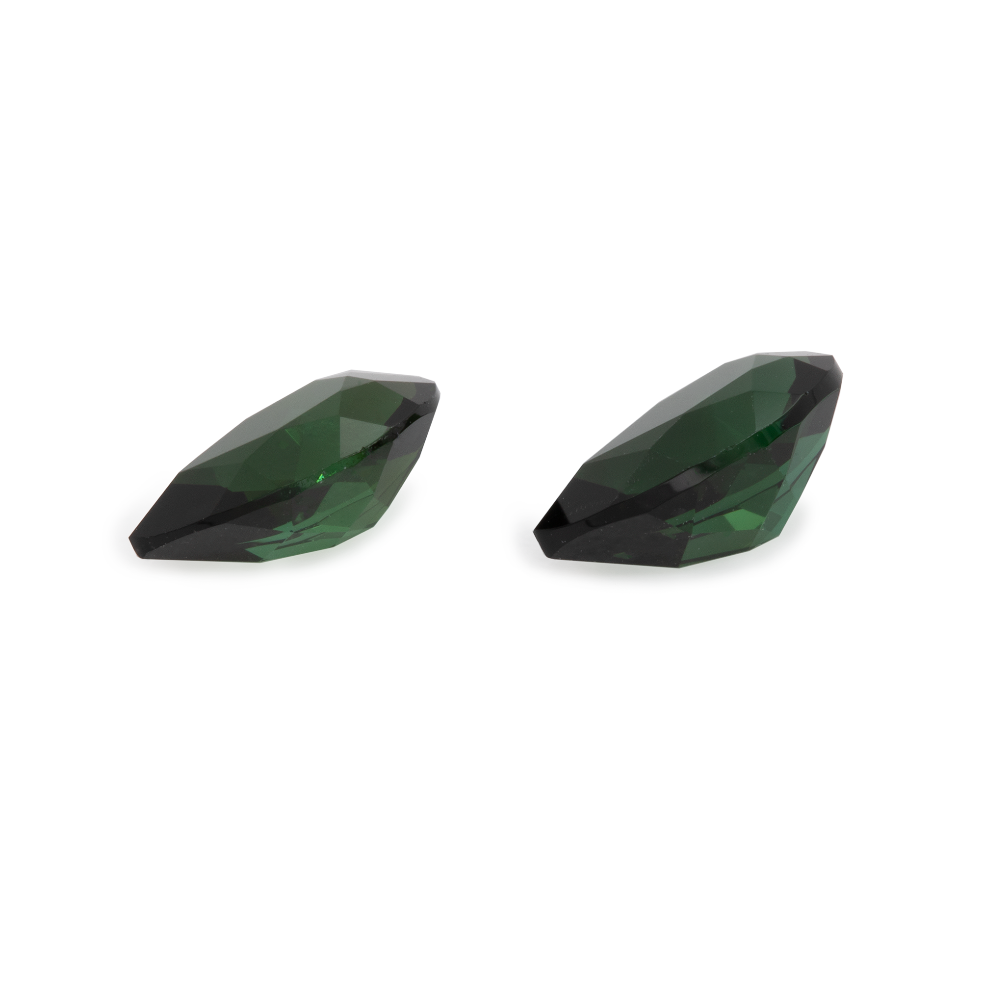 Tourmaline Pair - green, pearshape, 7x5 mm, 1.27 cts, No. TR10120