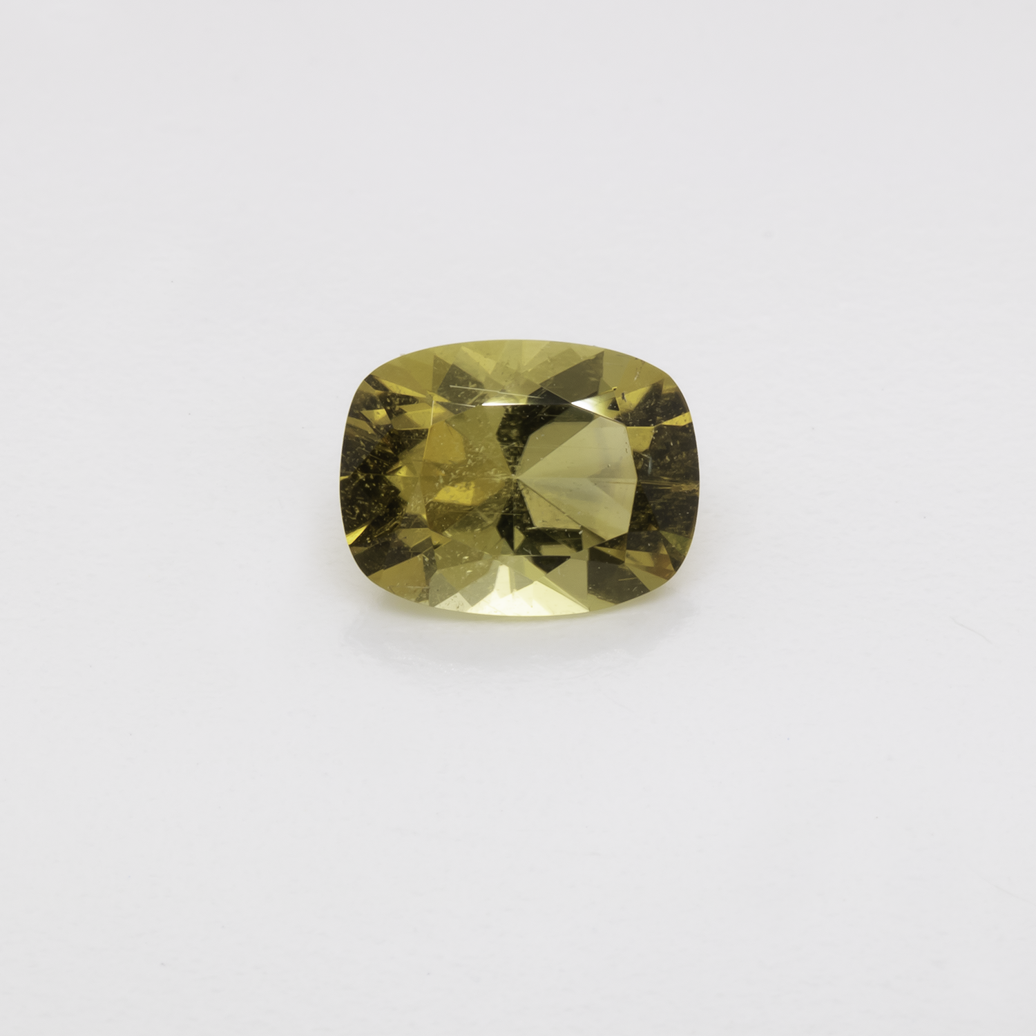 Tourmaline - yellow, cushion, 7.9x6.1 mm, 1.25 cts, No. TR101323