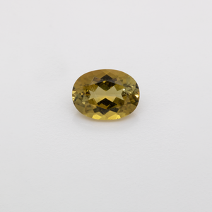 Turmalin - gelb, oval, 8x6 mm, 1,31 cts, Nr. TR101328