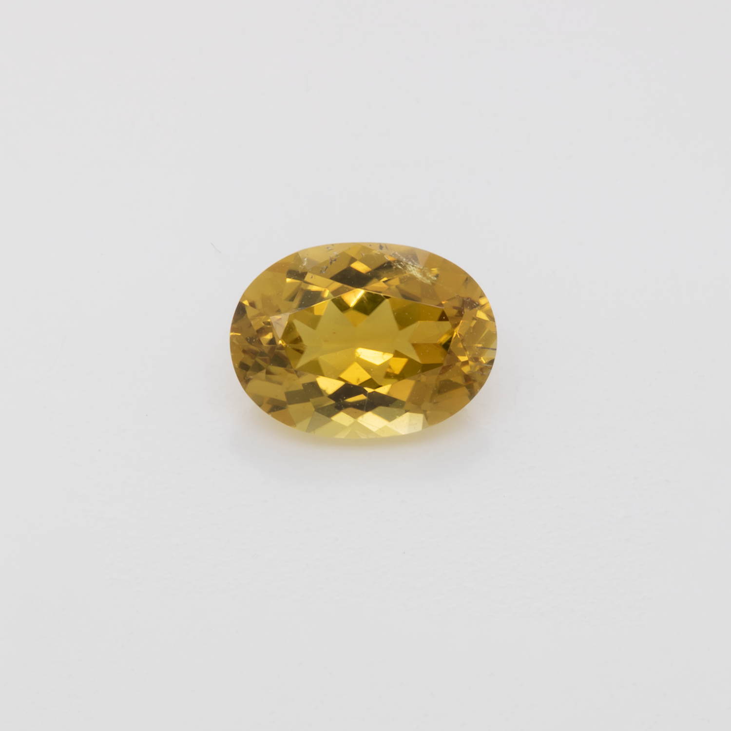 Tourmaline - yellow, oval, 7.9x5.8 mm, 1.20 cts, No. TR101329