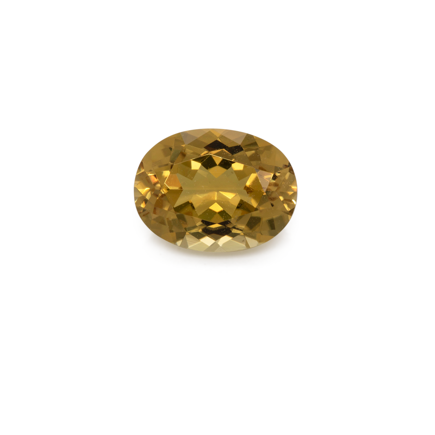 Tourmaline - yellow, oval, 8x6.1 mm, 1.31 cts, No. TR101330