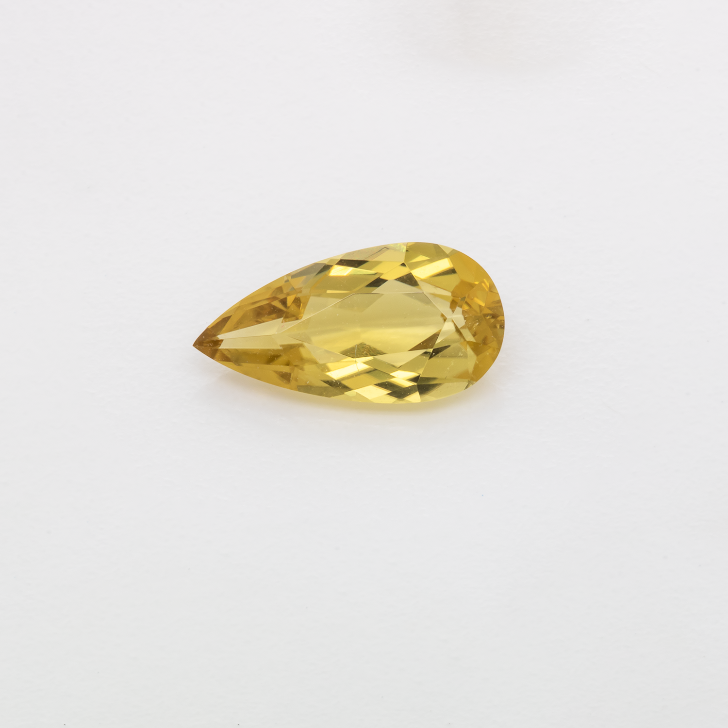 Tourmaline - yellow, pearshape, 10x5 mm, 1.03 cts, No. TR101332