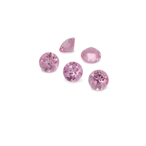 Spinel - pink, round, 1.6x1.6 mm, approx. 0.01 cts, No. SP81001