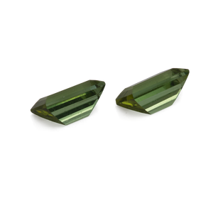 Turmalin Paar - grün, rechteck, 5x3 mm, 0,57 cts, Nr. TR10184