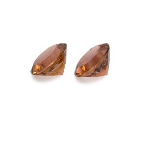 Tourmaline Pair - brown, round, 5.6x5.6 mm, 1.17 cts, No. TR10188