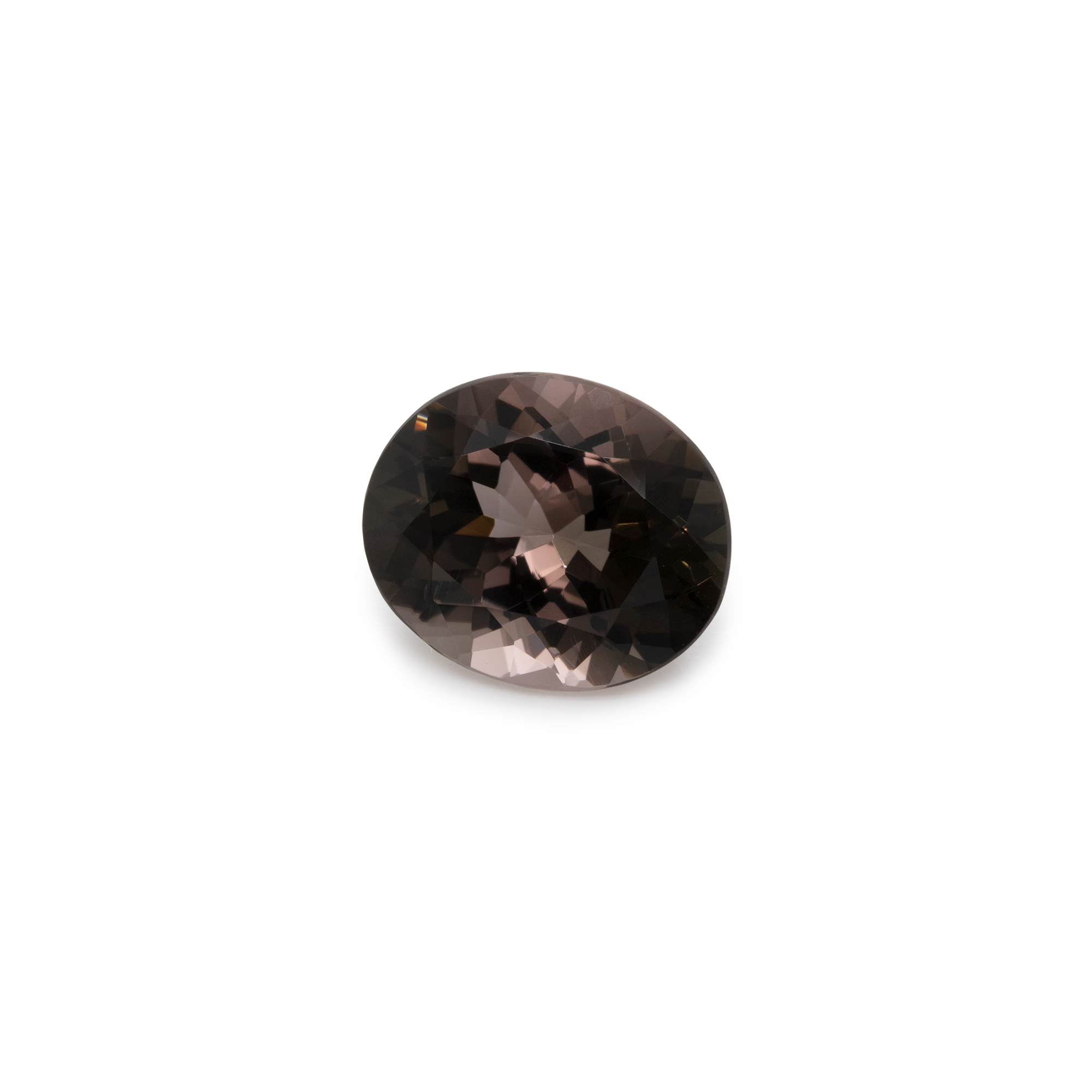 Tourmaline - brown, oval, 12x10 mm, 4.56 cts, No. TR18001