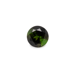 Tourmaline - dark green, round, 6x6 mm, 0.75-0.85 cts, No. TR37001