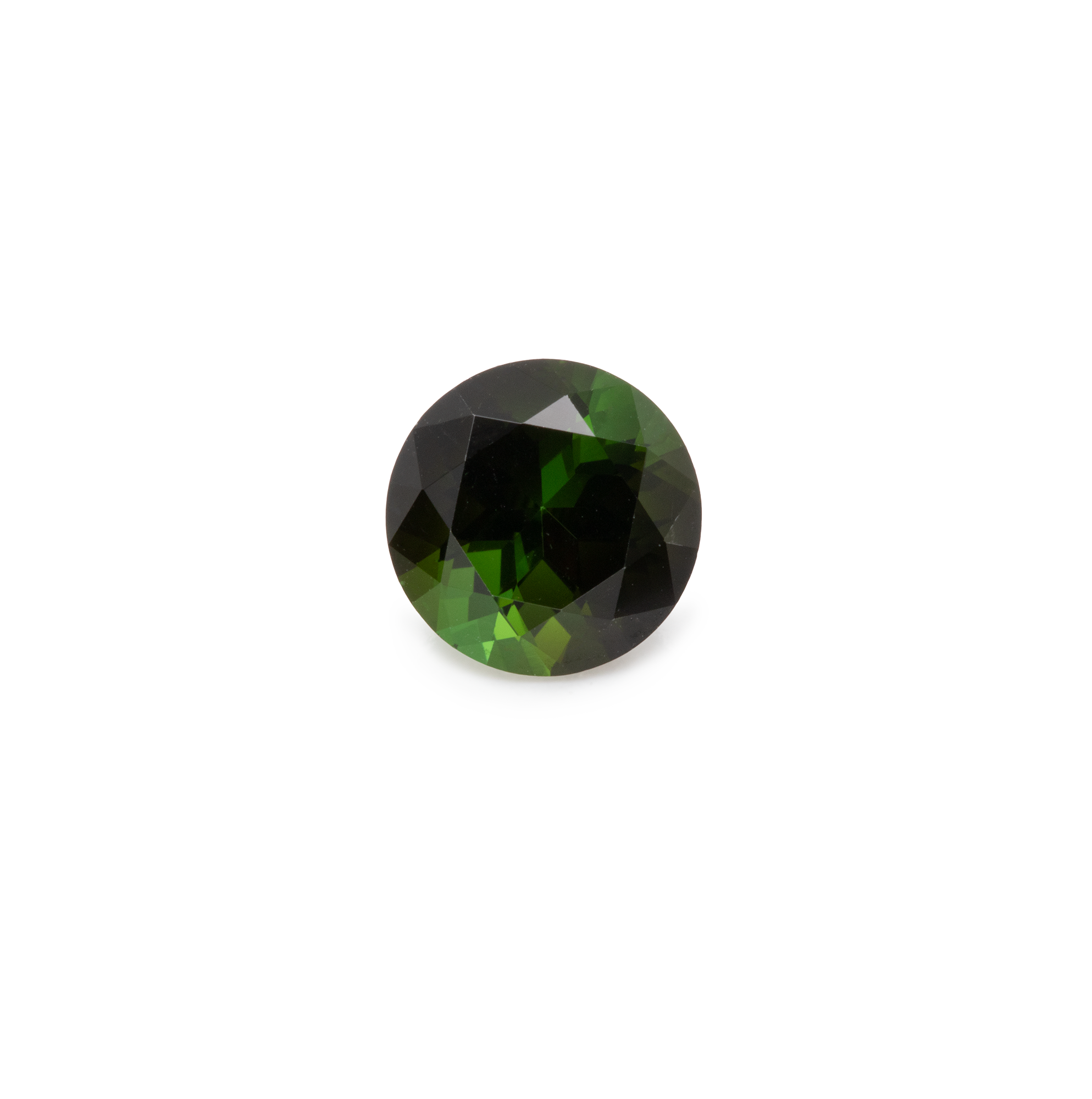 Turmalin - dunkelgrün, rund, 6x6 mm, 0,80-0,87 cts, Nr. TR41001