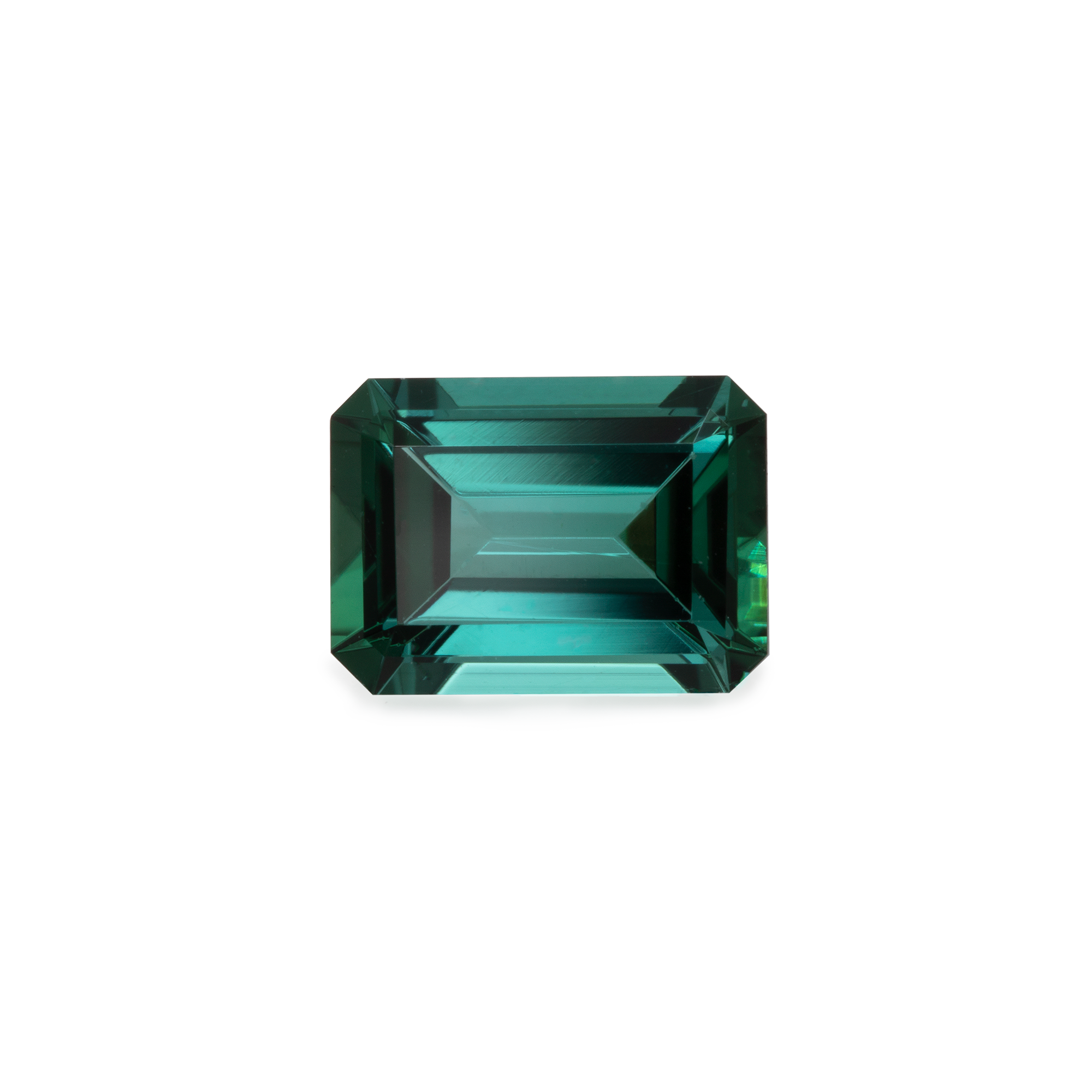 Turmalin - blau/grün, achteck, 7x5 mm, 0,96-0,99 cts, Nr. TR71001