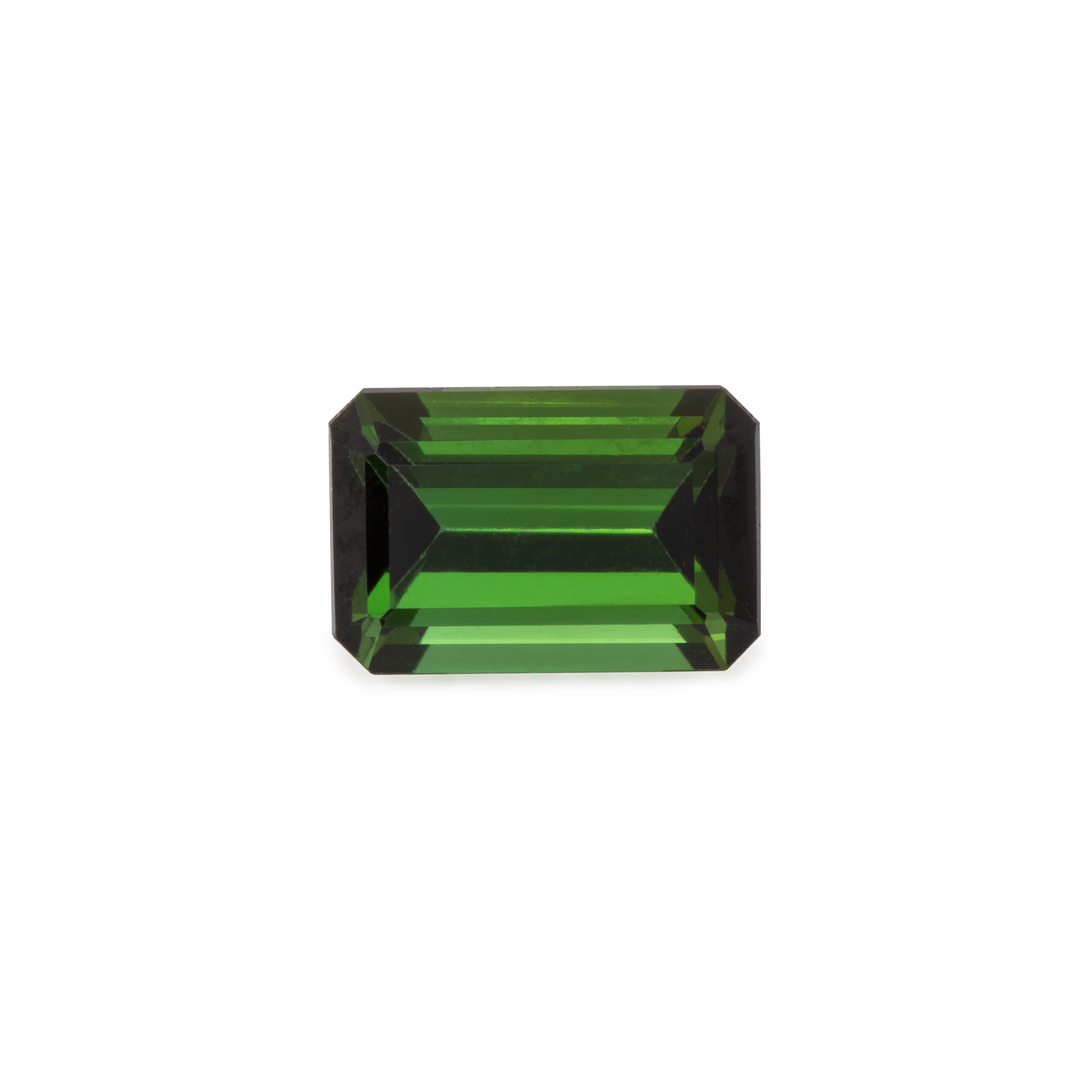Turmalin - grün, achteck, 6x4 mm, 0,60 cts, Nr. TR74001